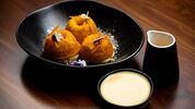 Orange Cake with Orange Sauce and Zabalione