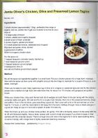 Chicken, Olive and Preserved Lemon Tagine