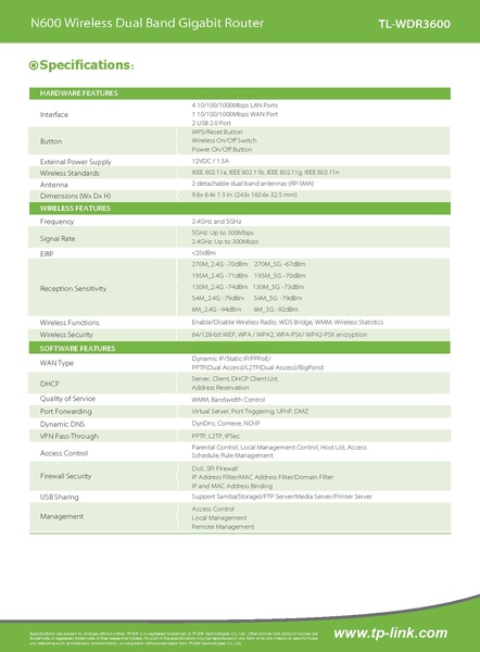 File:TL-WDR3600 V1 datasheet.pdf