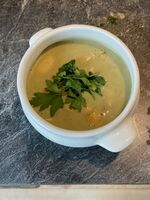 Mushroom soup with Parsley and Garlic