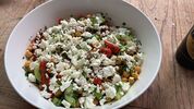 Mediterranean chickpea salad Alex: Roasted chickpeas with lemon dressing