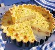 Taleggio, Bacon & Spring Onion tart