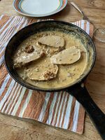 Pork with Morel-Calvados Sauce