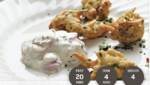 Spring Onion Bhajis with Radish Raita
