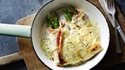 Pancakes with Parma Ham and Asparagus